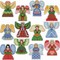 Herrschners  Angels on High Ornaments Counted Cross-Stitch Kit